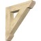 Ekena Millwork Traditional Slat Rough Sawn Bracket, Douglas Fir, 6"W x 34"D x 34"H BKT06X34X34TRA06RDF - alternate 1